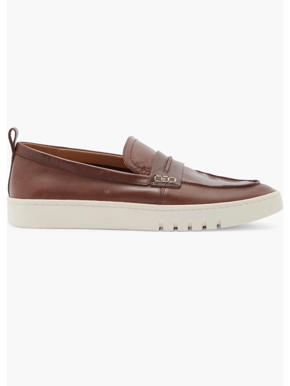 Vionic Chantel Dark Brown Leather Penny Loafer Slip-On Sneaker - Sz 6, Like New - Picture 4 of 15